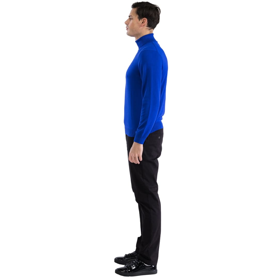 Ferrecci - Men's Pullover Turtleneck Sweater: Charcoal / Medium
