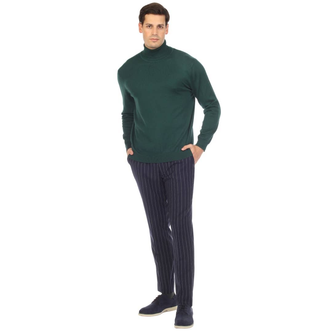 Ferrecci - Men's Pullover Turtleneck Sweater: Charcoal / Medium