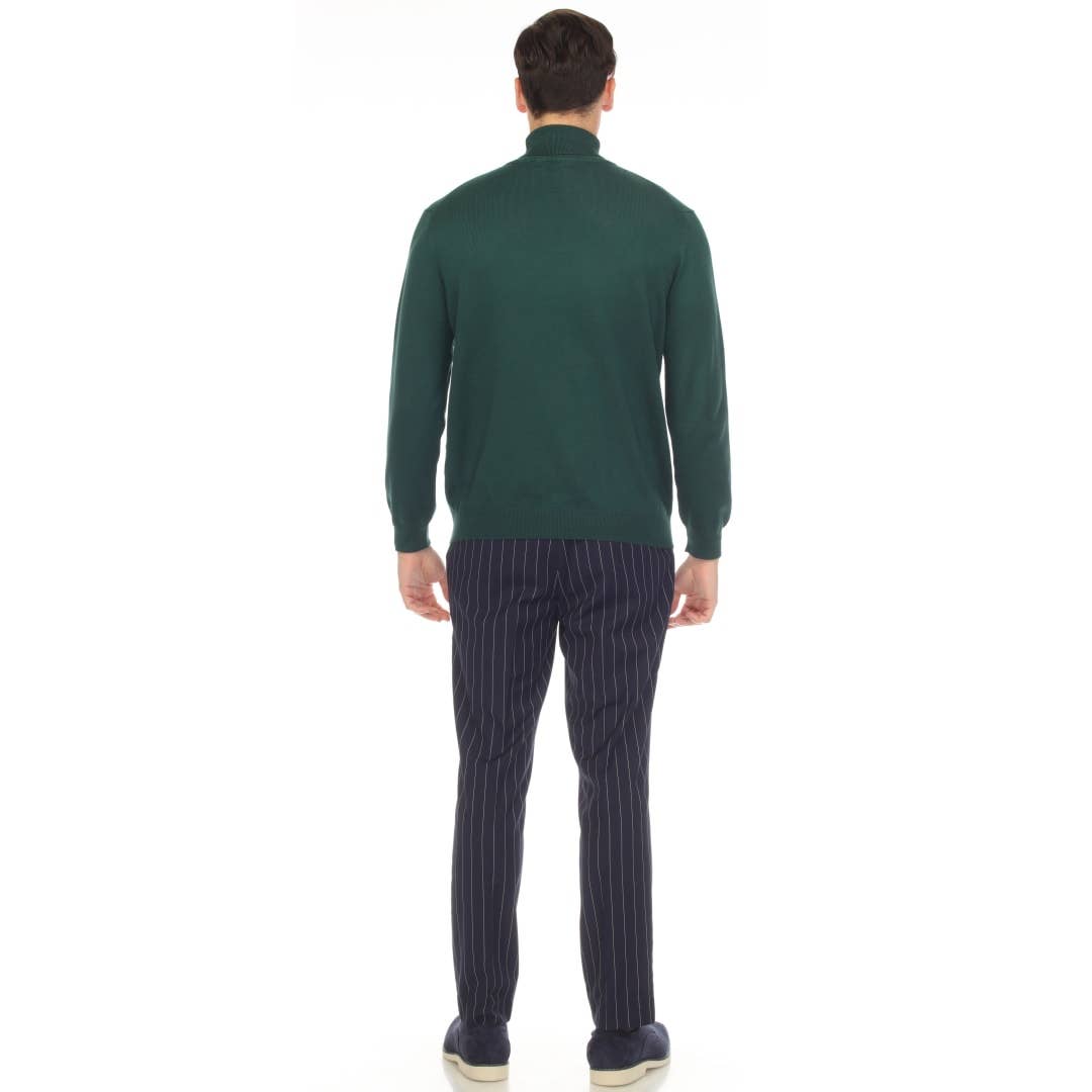 Ferrecci - Men's Pullover Turtleneck Sweater: Charcoal / Medium