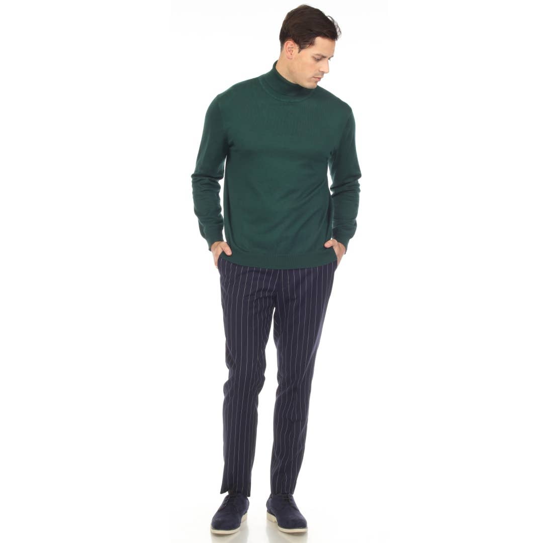 Ferrecci - Men's Pullover Turtleneck Sweater: Charcoal / Medium