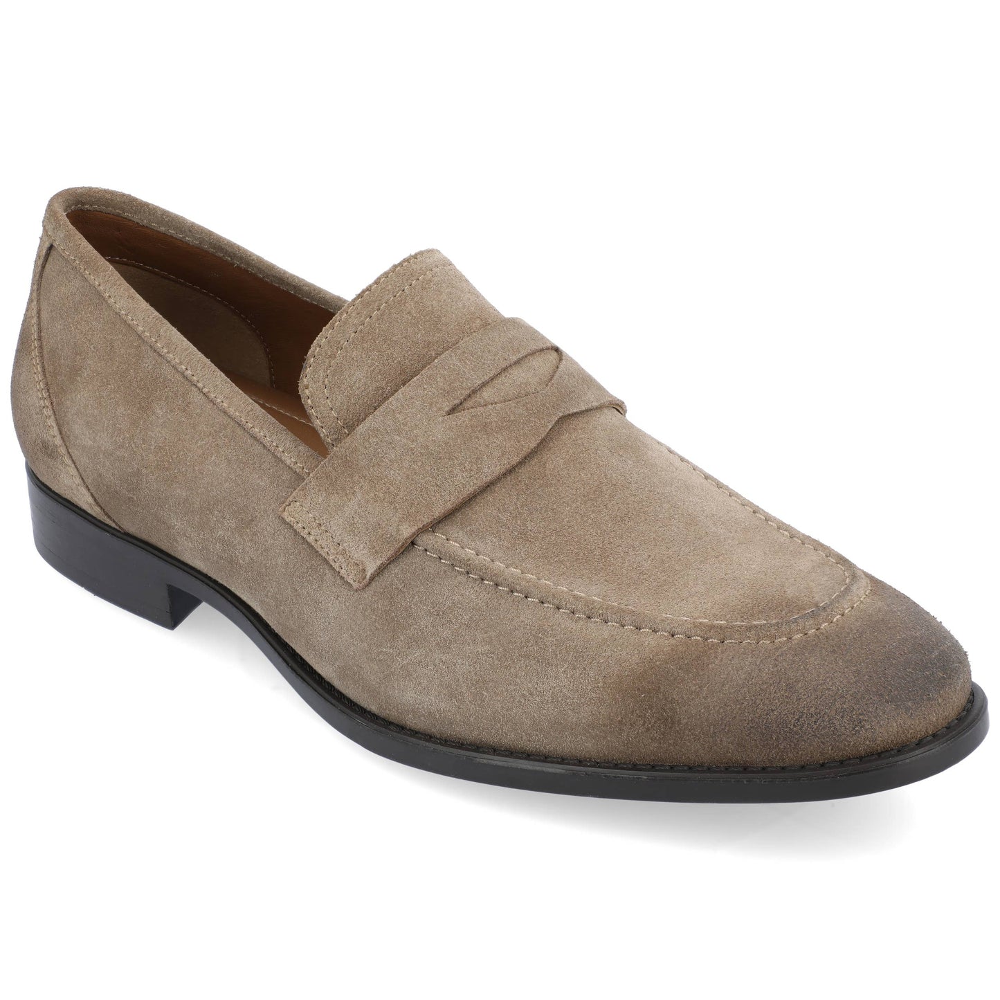 Bishop Apron Toe Penny Loafer: Grey / 10.5 / Medium