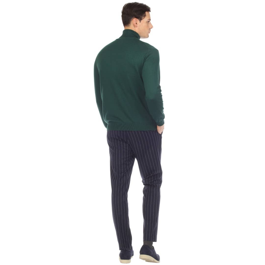 Ferrecci - Men's Pullover Turtleneck Sweater: Charcoal / Medium