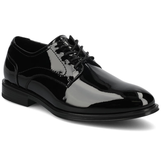 Vance Barclay Plain Toe Oxford Dress Shoe: Patent/Black / 10.5 / Regular