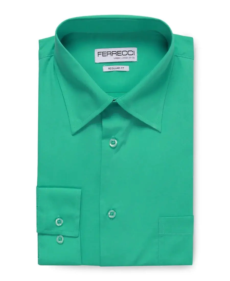 Ferrecci - Virgo Regular Fit Shirt: Black / 15.5 Medium - 34-35 Sleeve