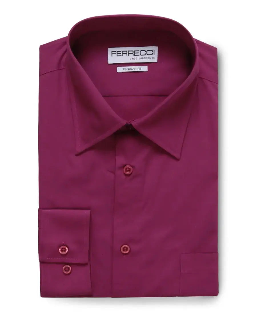 Ferrecci - Virgo Regular Fit Shirt: Black / 15.5 Medium - 34-35 Sleeve