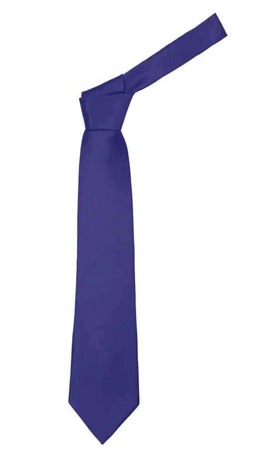 Ferrecci - Men's Business Casual Necktie & Hanky Set - SOLID: Dutch Blue