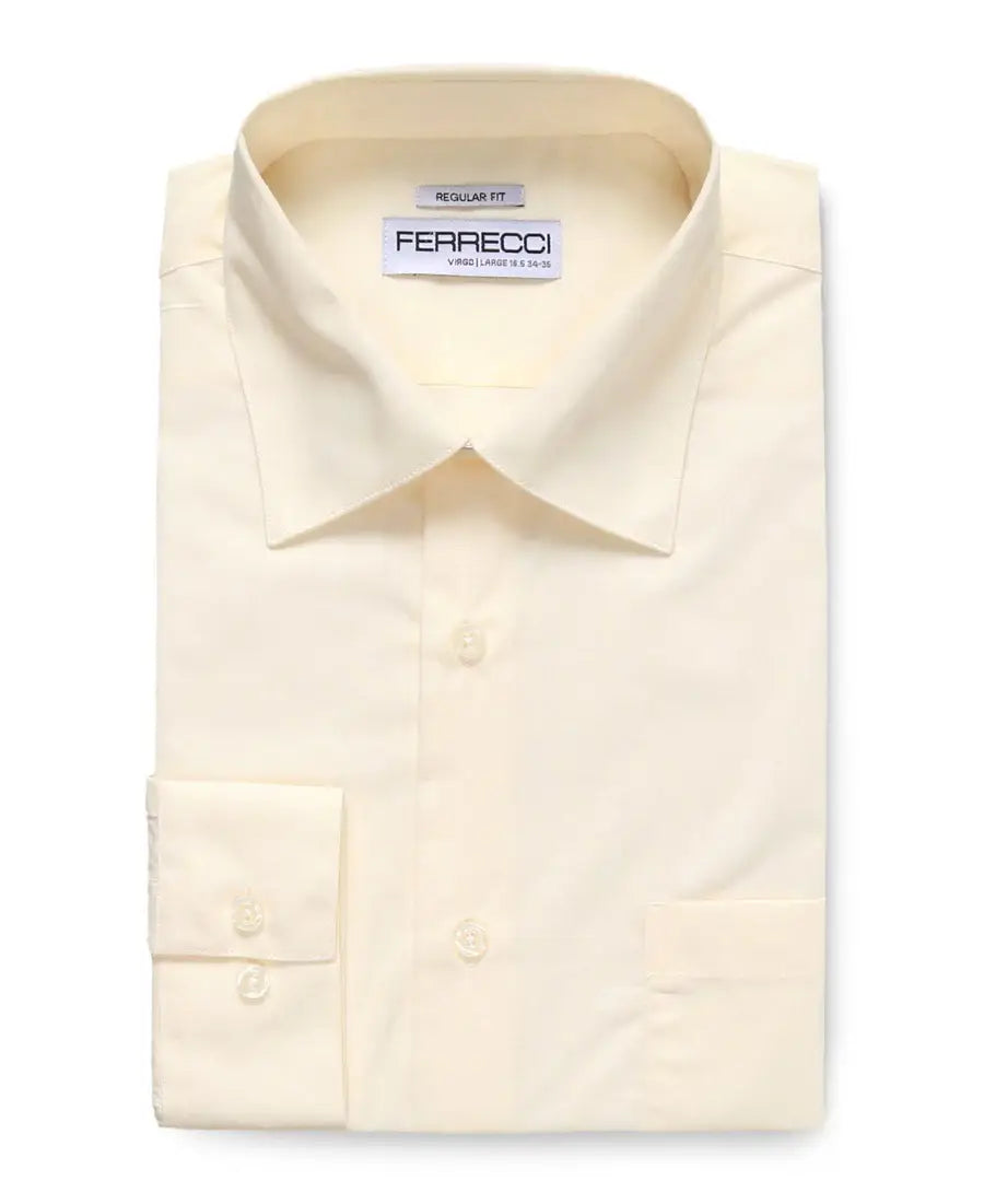 Ferrecci - Virgo Regular Fit Shirt: Black / 15.5 Medium - 34-35 Sleeve