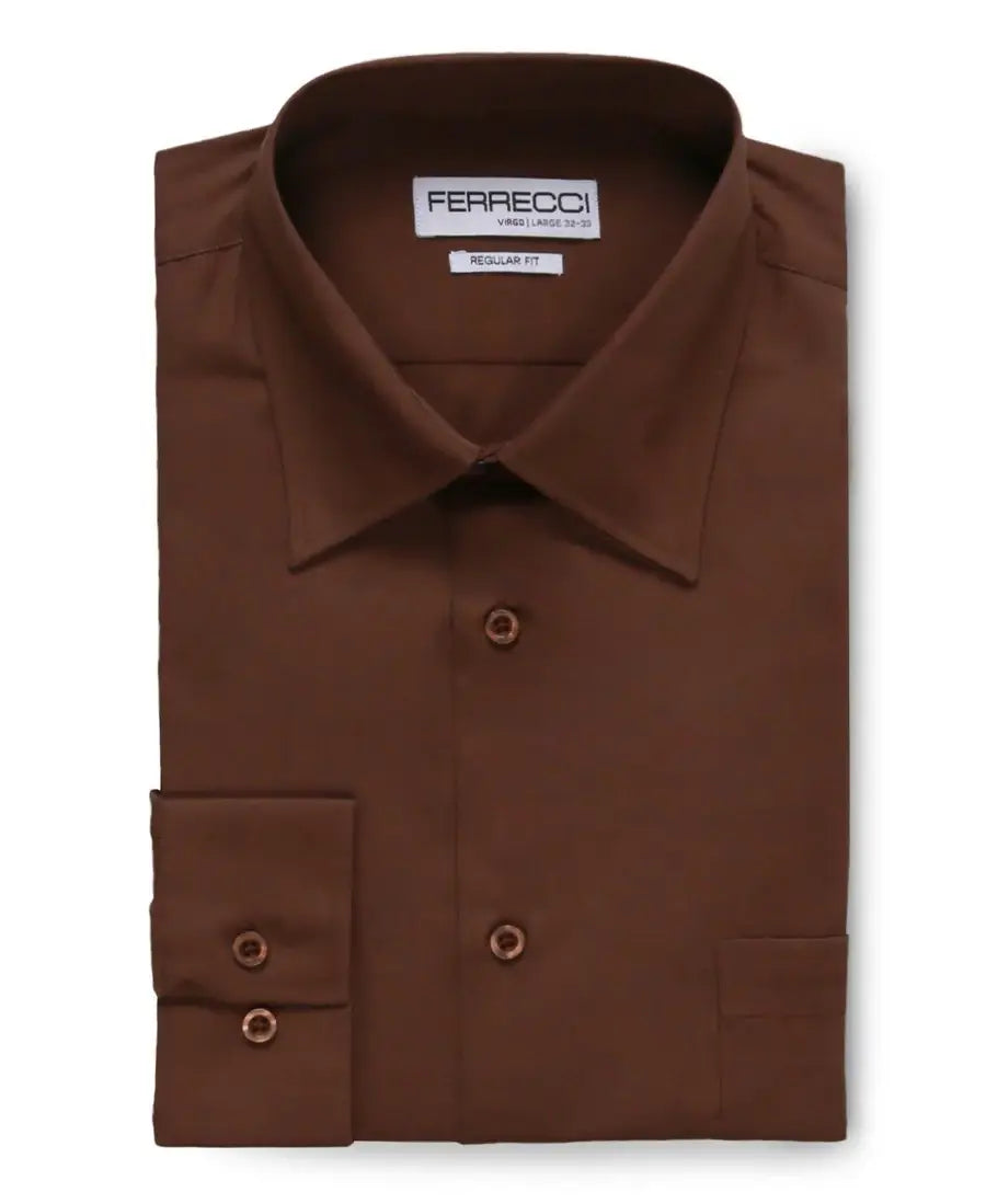 Ferrecci - Virgo Regular Fit Shirt: Black / 15.5 Medium - 34-35 Sleeve