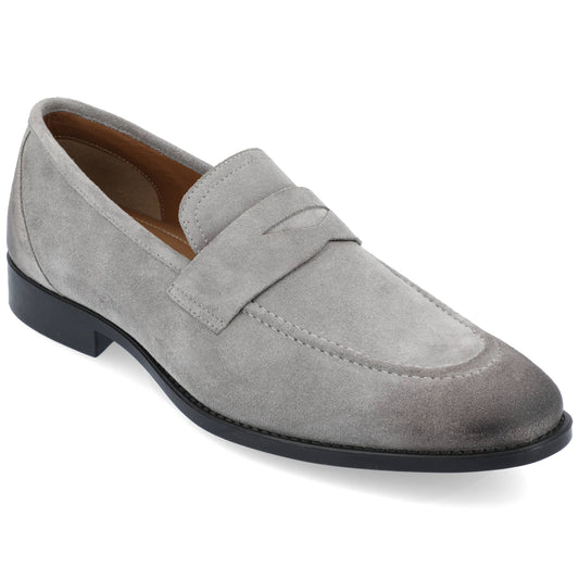 Bishop Apron Toe Penny Loafer: Grey / 10.5 / Medium