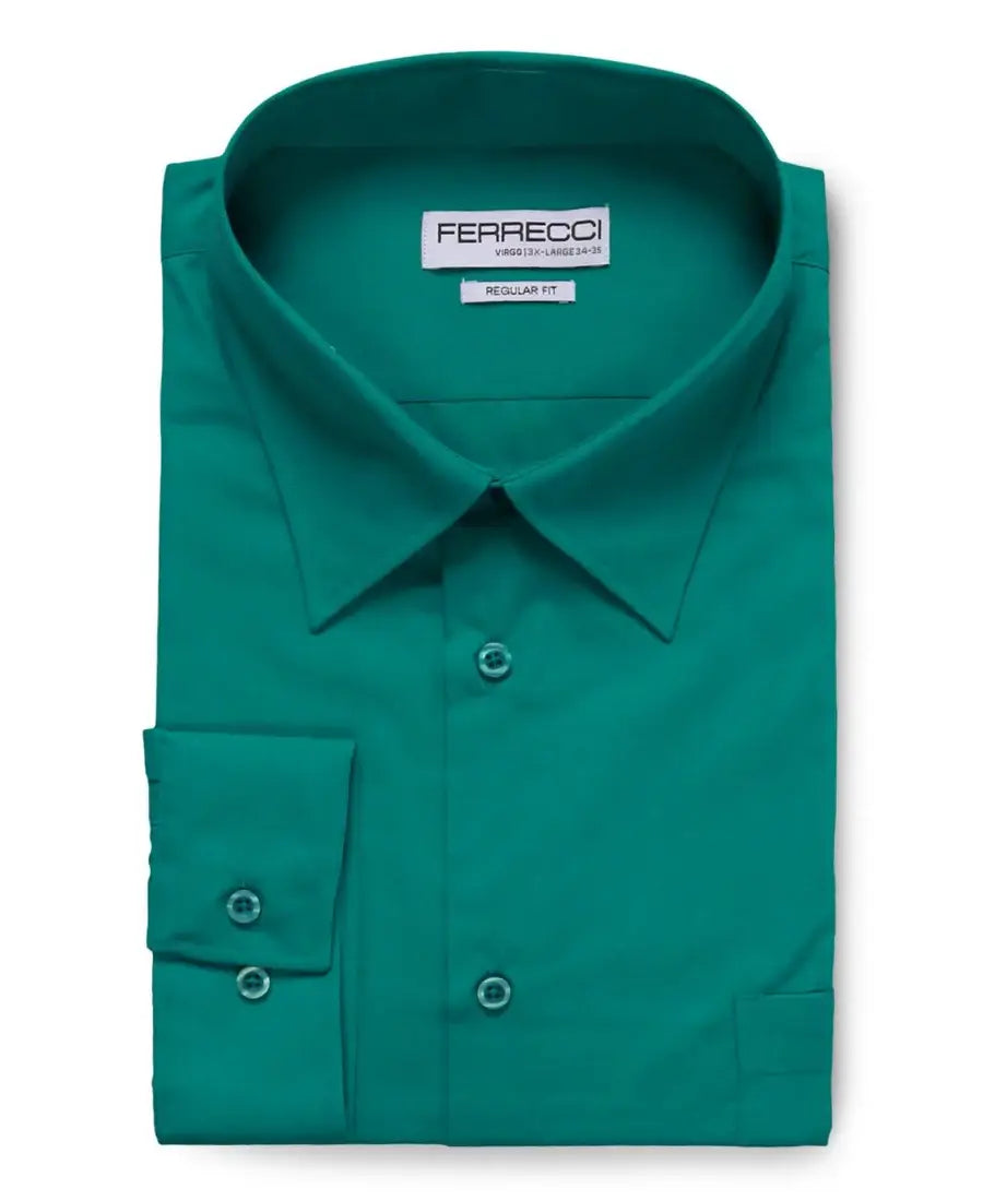 Ferrecci - Virgo Regular Fit Shirt: Black / 15.5 Medium - 34-35 Sleeve
