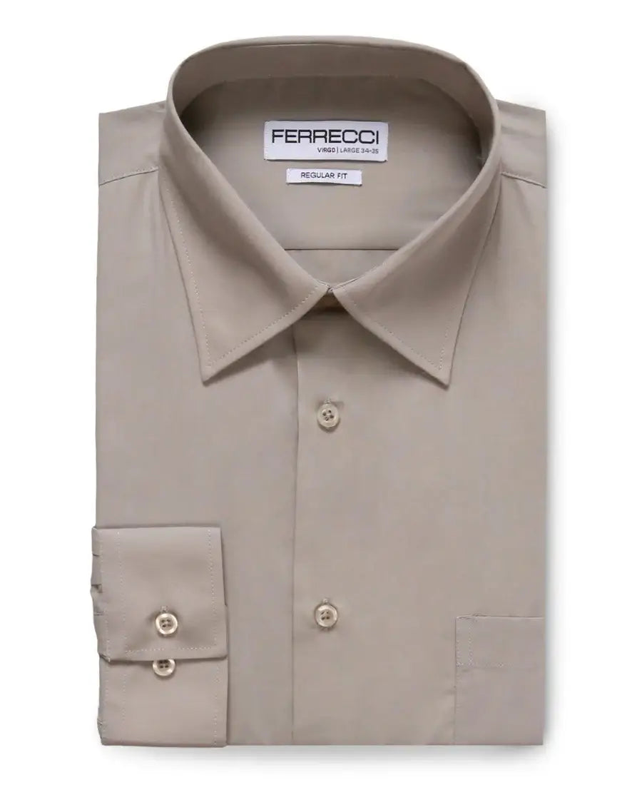 Ferrecci - Virgo Regular Fit Shirt: Black / 15.5 Medium - 34-35 Sleeve
